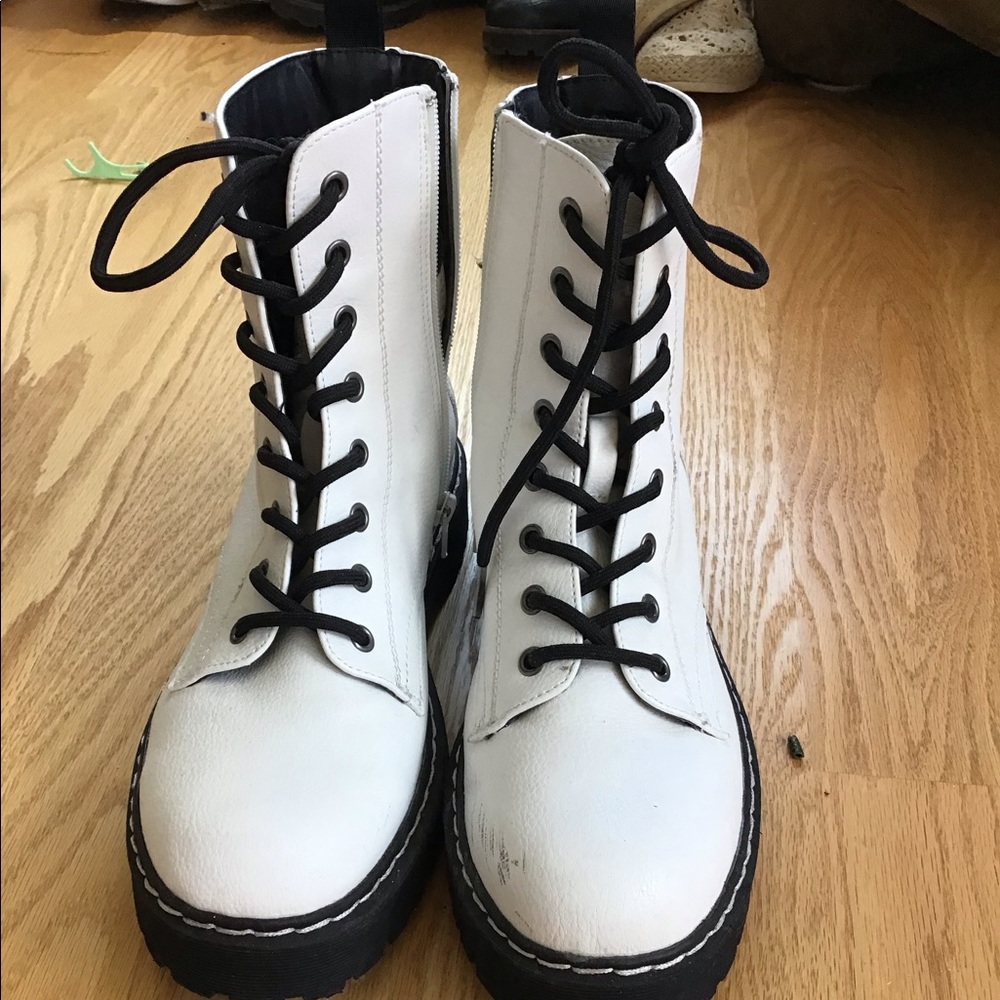 white boots